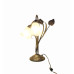 Luxurious Table Lamp "Floral Design" - Black Metal with Gold Patina foto10