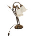 Luxurious Table Lamp "Floral Design" - Black Metal with Gold Patina foto10