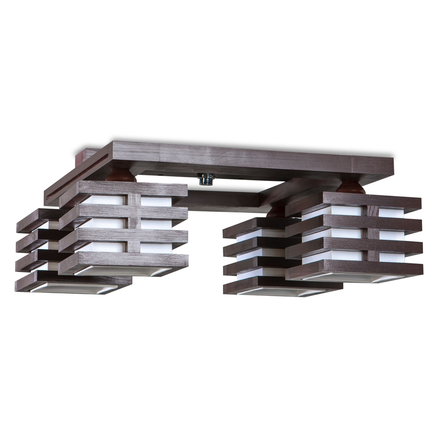 Hnědý lustr přisazený ke stropu 11504 "HOUSTON" foto3