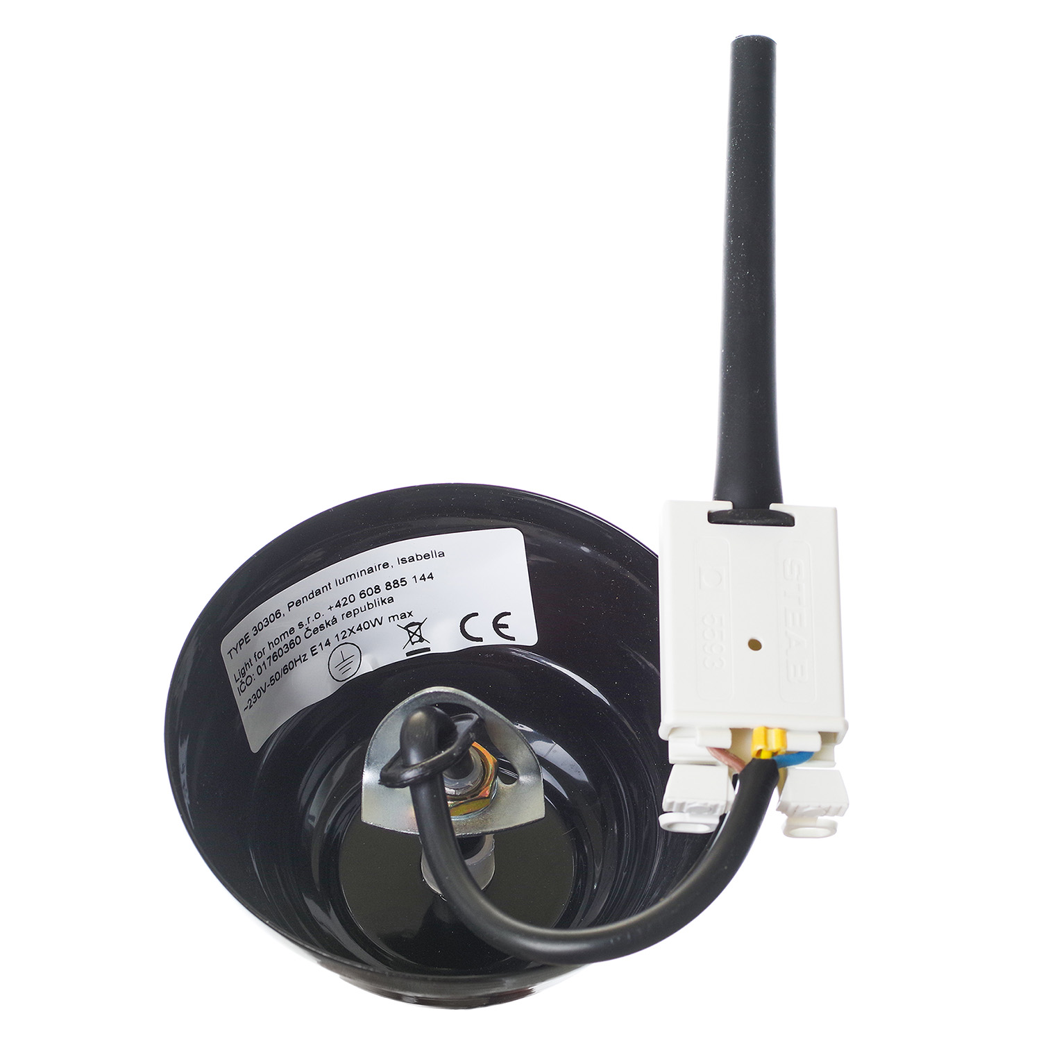 Závěsný lustr v černém lesklém provedení 30306 "Isabella" foto3