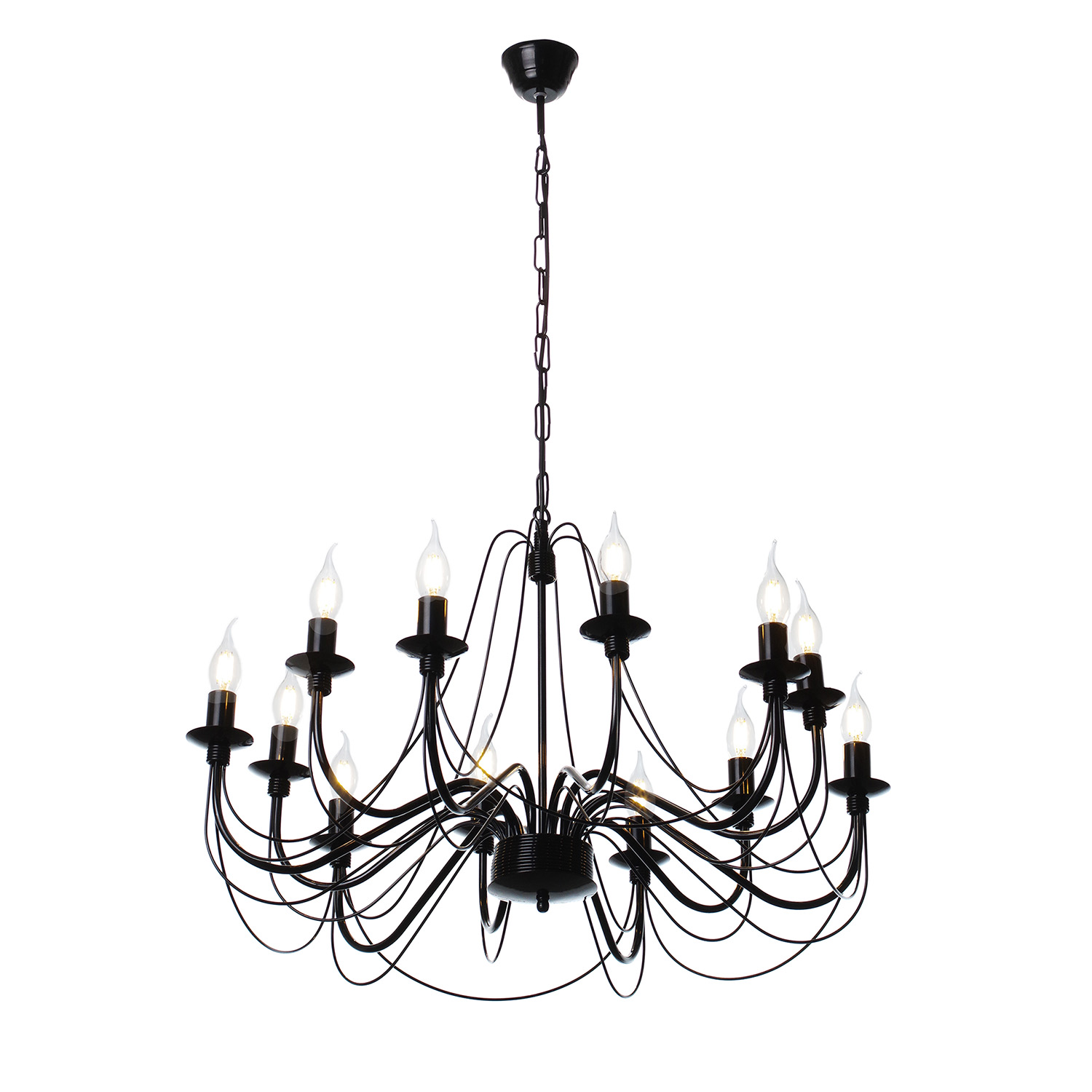 Závěsný lustr v černém lesklém provedení 30306 "Isabella" foto8