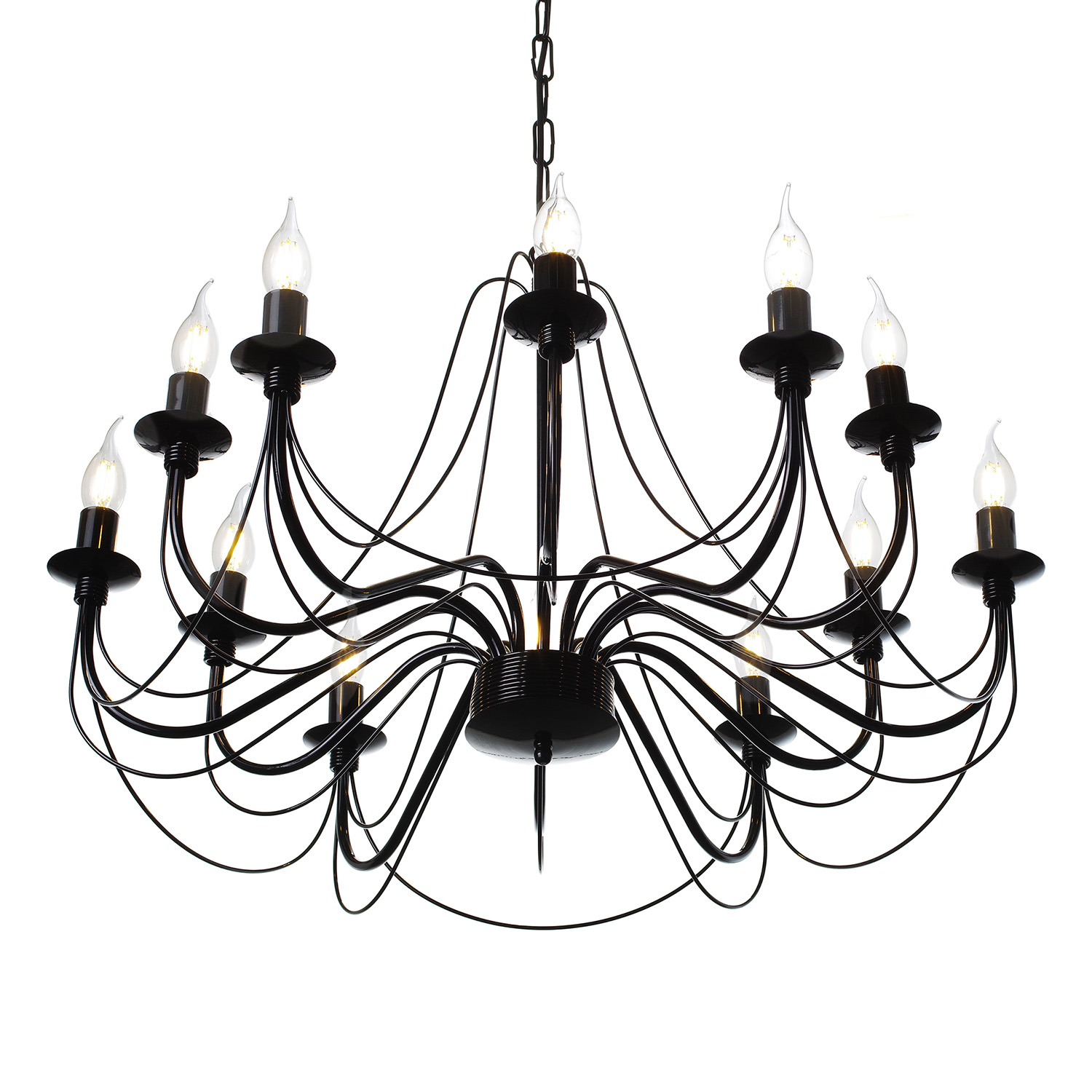 Závěsný lustr v černém lesklém provedení 30306 "Isabella" foto7