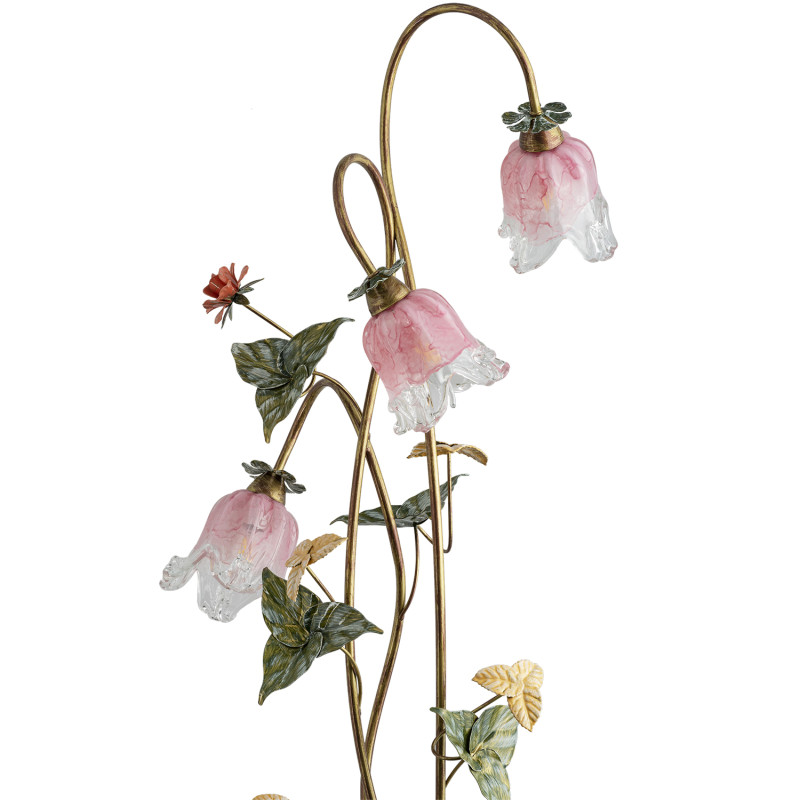 Stojaci lampa se stínidly ve tvaru květin vyrobená z křišťálově čistého muránského skla 15230 "KATERINA" foto3