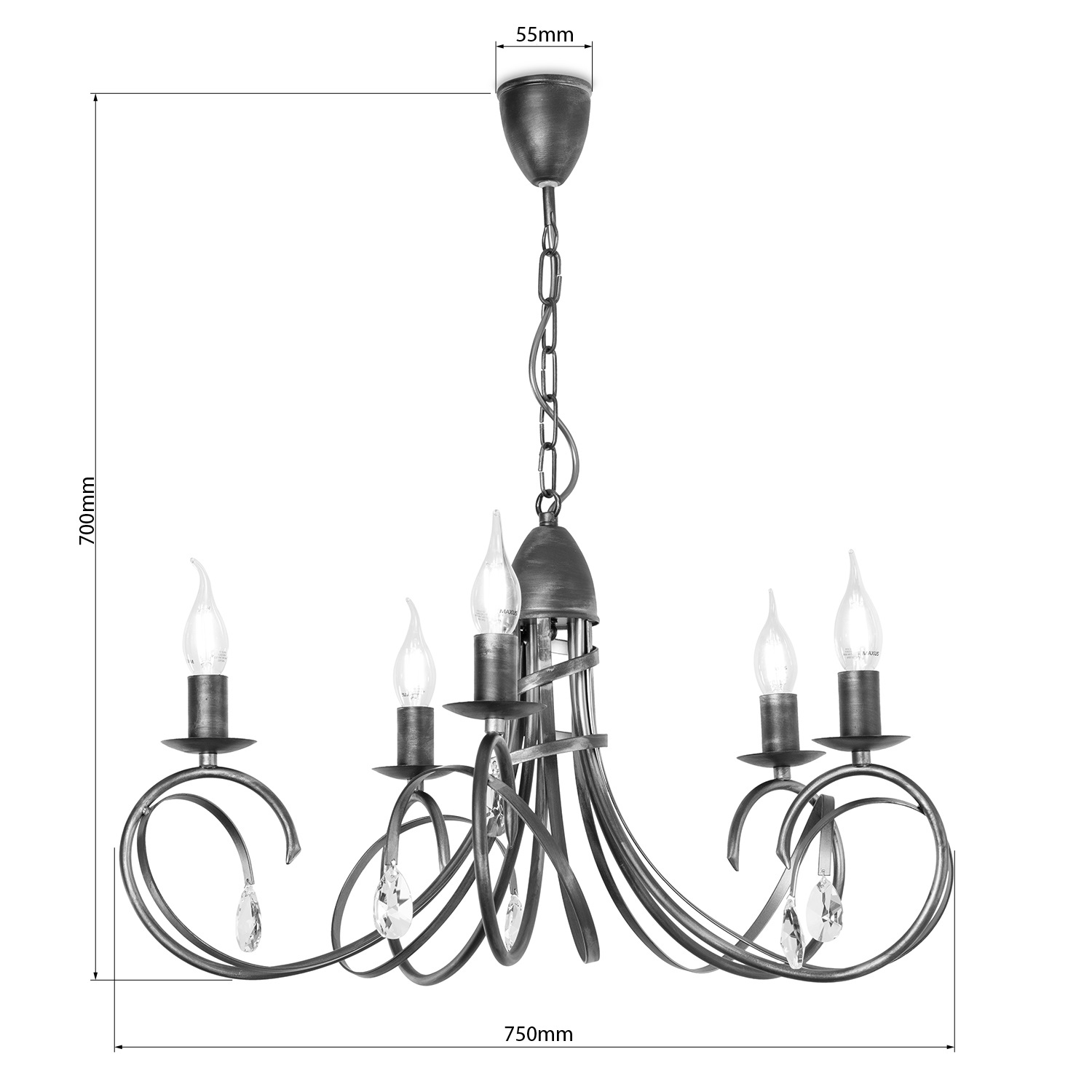 Chandelier 18505 "VIRGINIA CRYSTAL" foto8