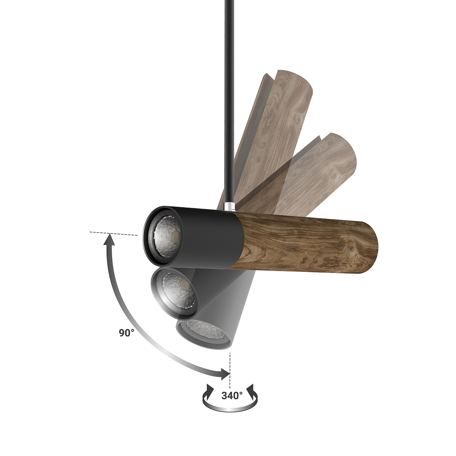 Spot luminaire 2013 "GLAZE WOOD" foto4