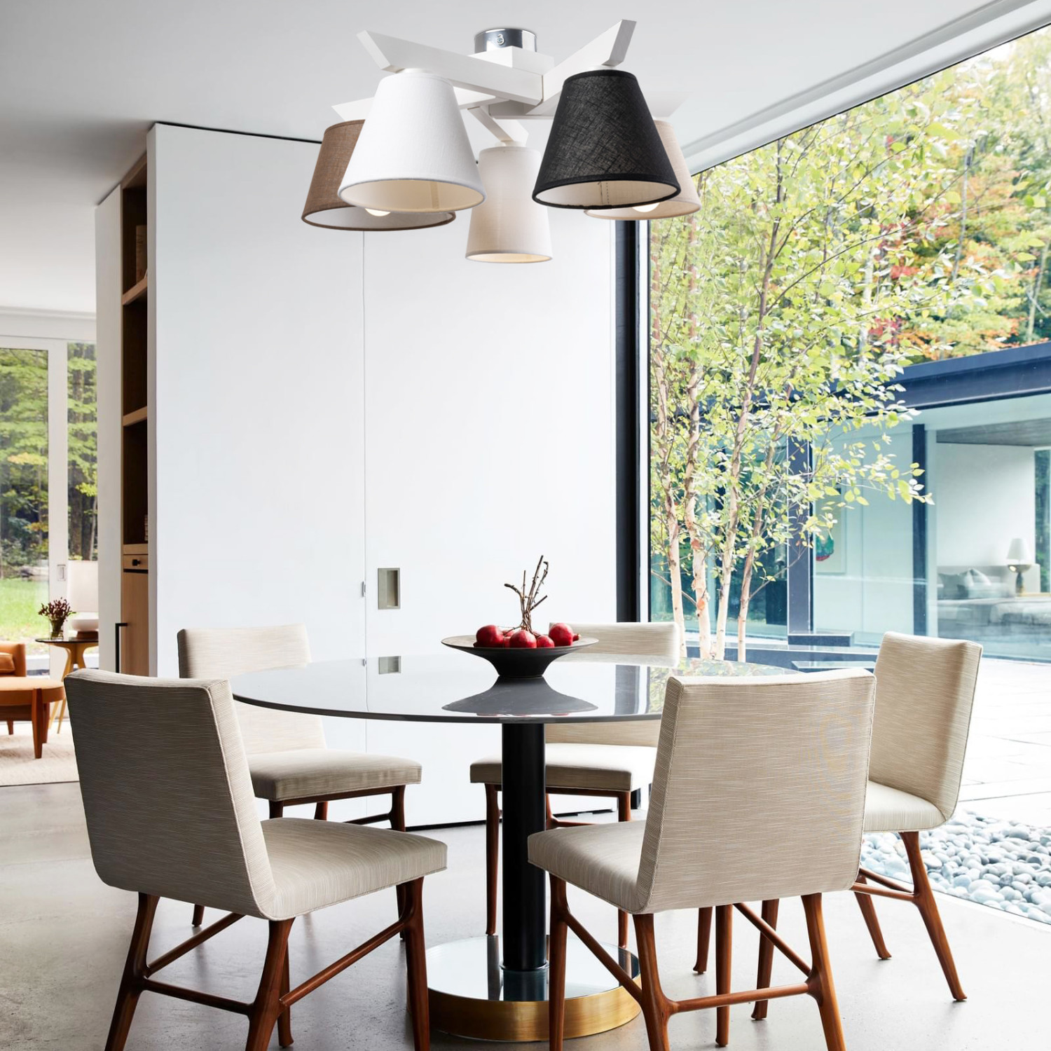 Dřevěný přisazený lustr 40077 "YOKE" foto3