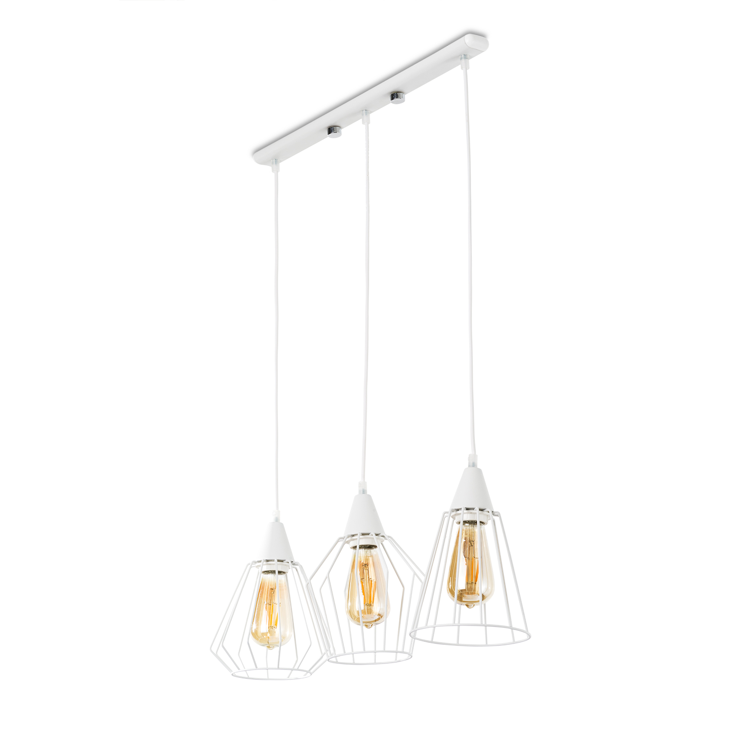 Závěsné svítidlo na lankách s drátěnými stínítkami  40533 "MATRIX" foto2