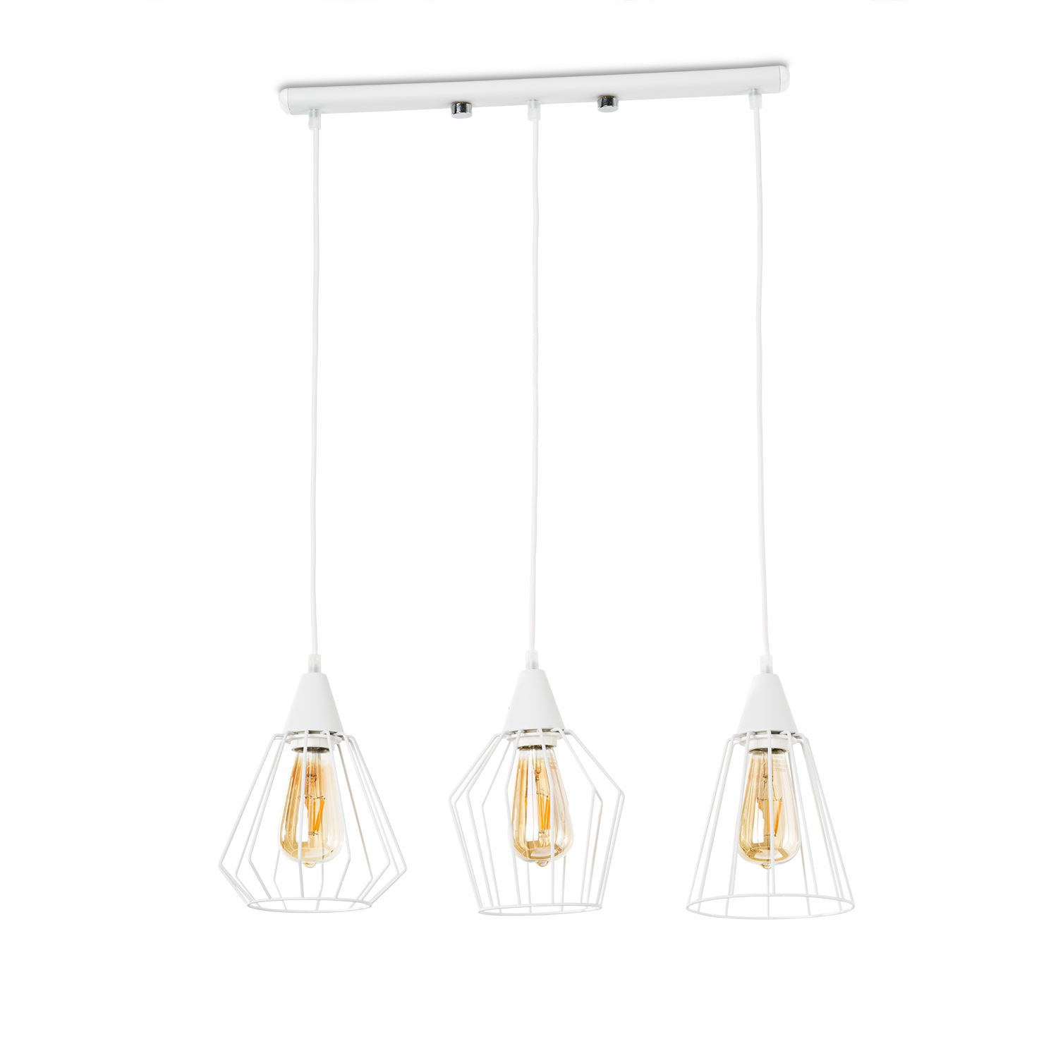 Závěsné svítidlo na lankách s drátěnými stínítkami  40533 "MATRIX"