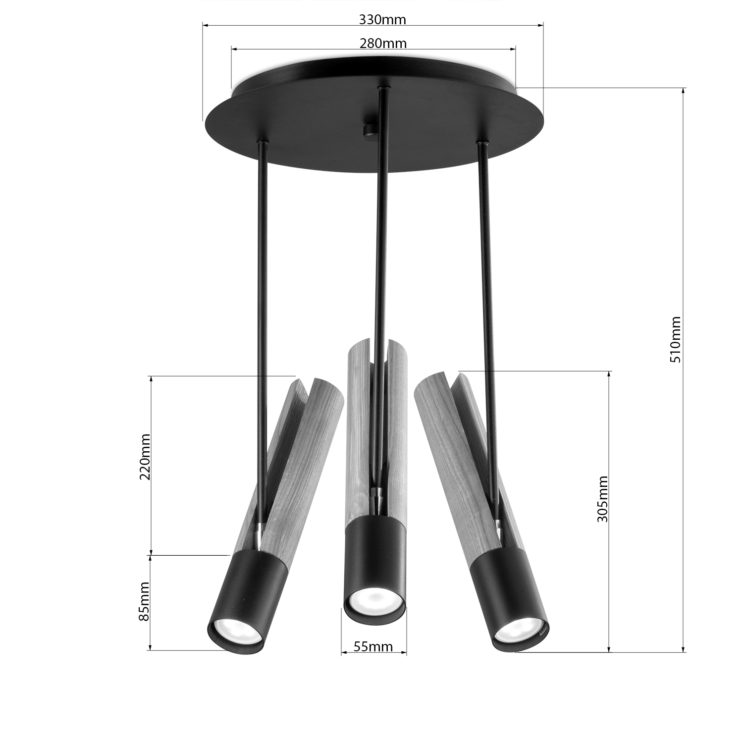 Lustr na tyči 40908 "GLAZE WOOD" foto4