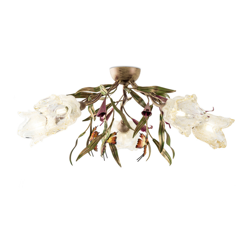 Pohádkový designový přisazený lustr ve floristickém stylu 4805 "EDEN" foto3