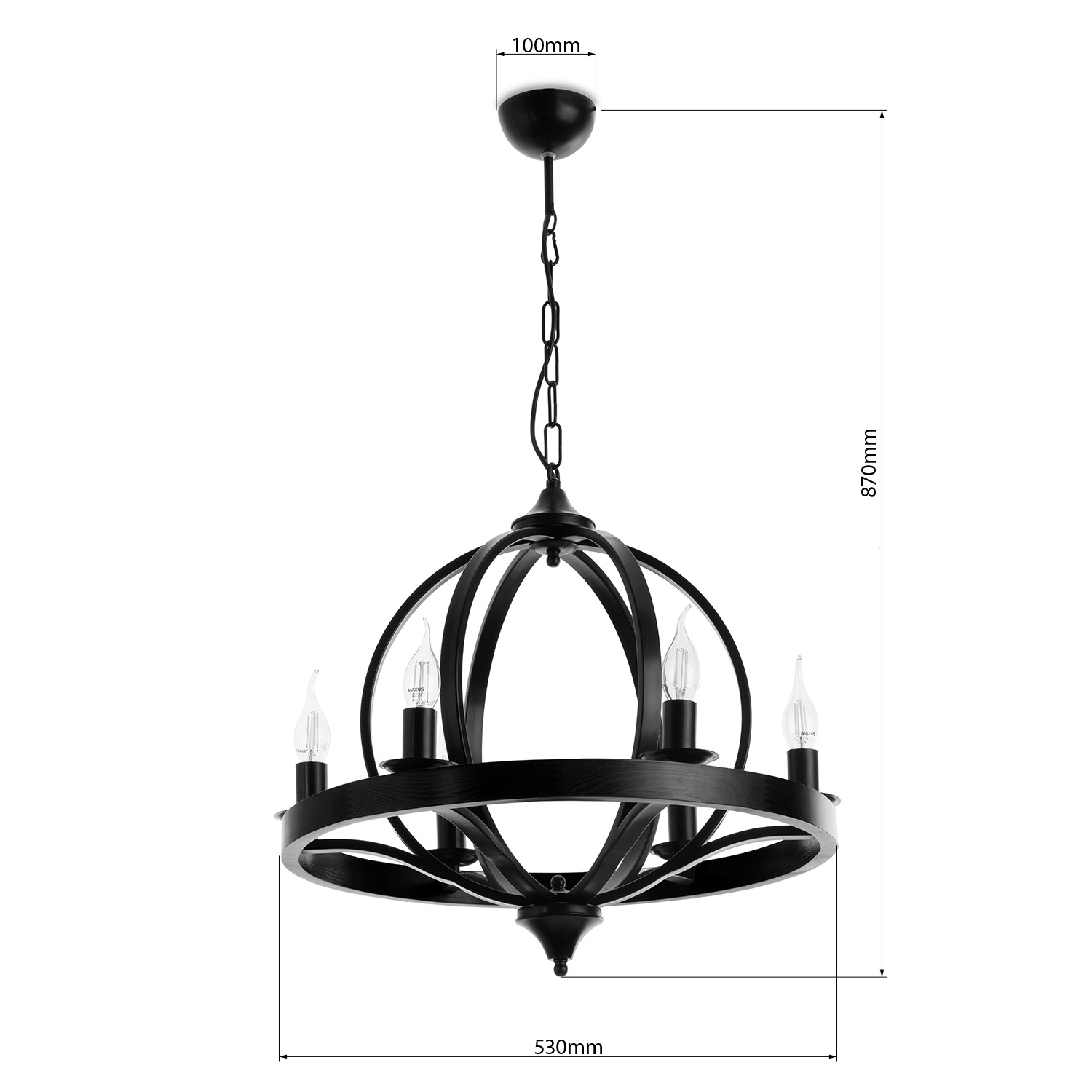 Závěsný lustr na řetězu 60409 "KYOLN" foto5