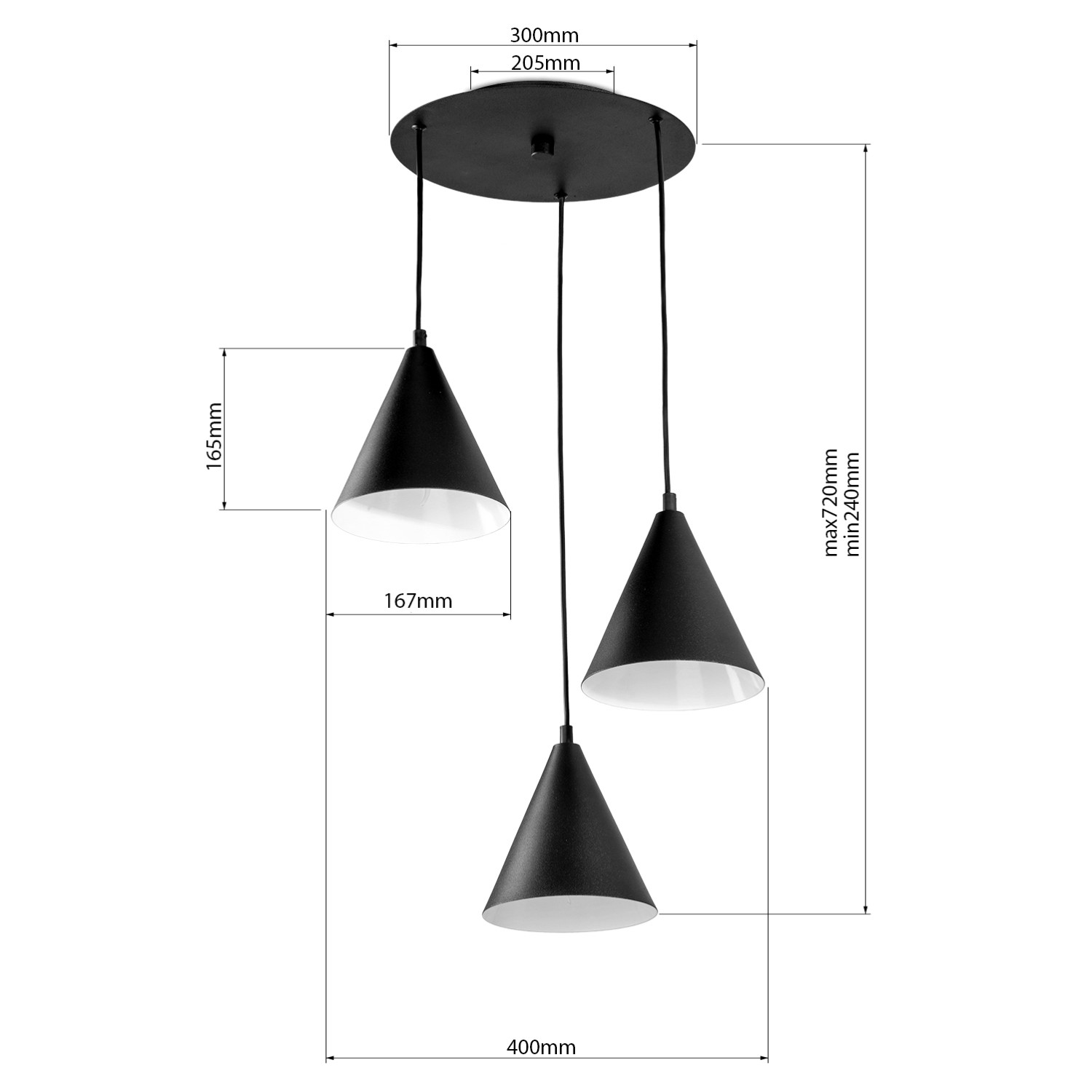 Pendant luminaire 15699 "CROWN" foto4