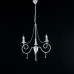 Chandelier with white lacquered metal frame and shabby decoration BL148-3-BCO Elegant