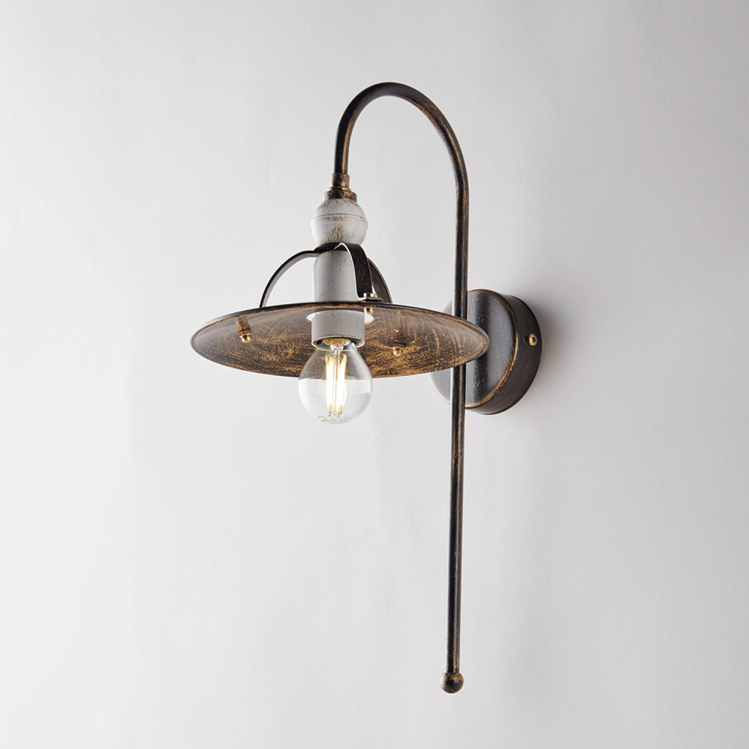 Wall lamp BL234-AP1-BR Cantina, 1 X 60 Watt Max, brown, golden