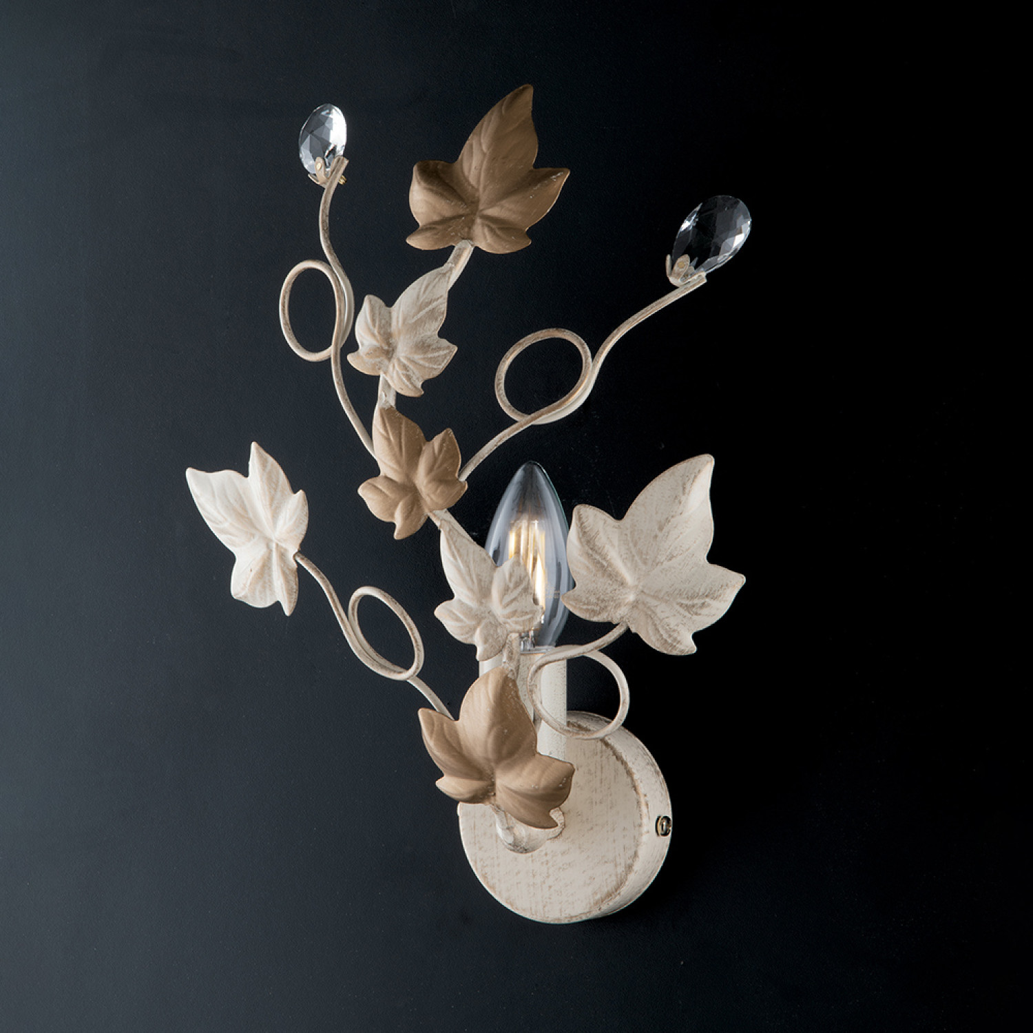 Celing light BL50-AP1-AV Edera, 1 X 40 Watt Max, avorio, golden