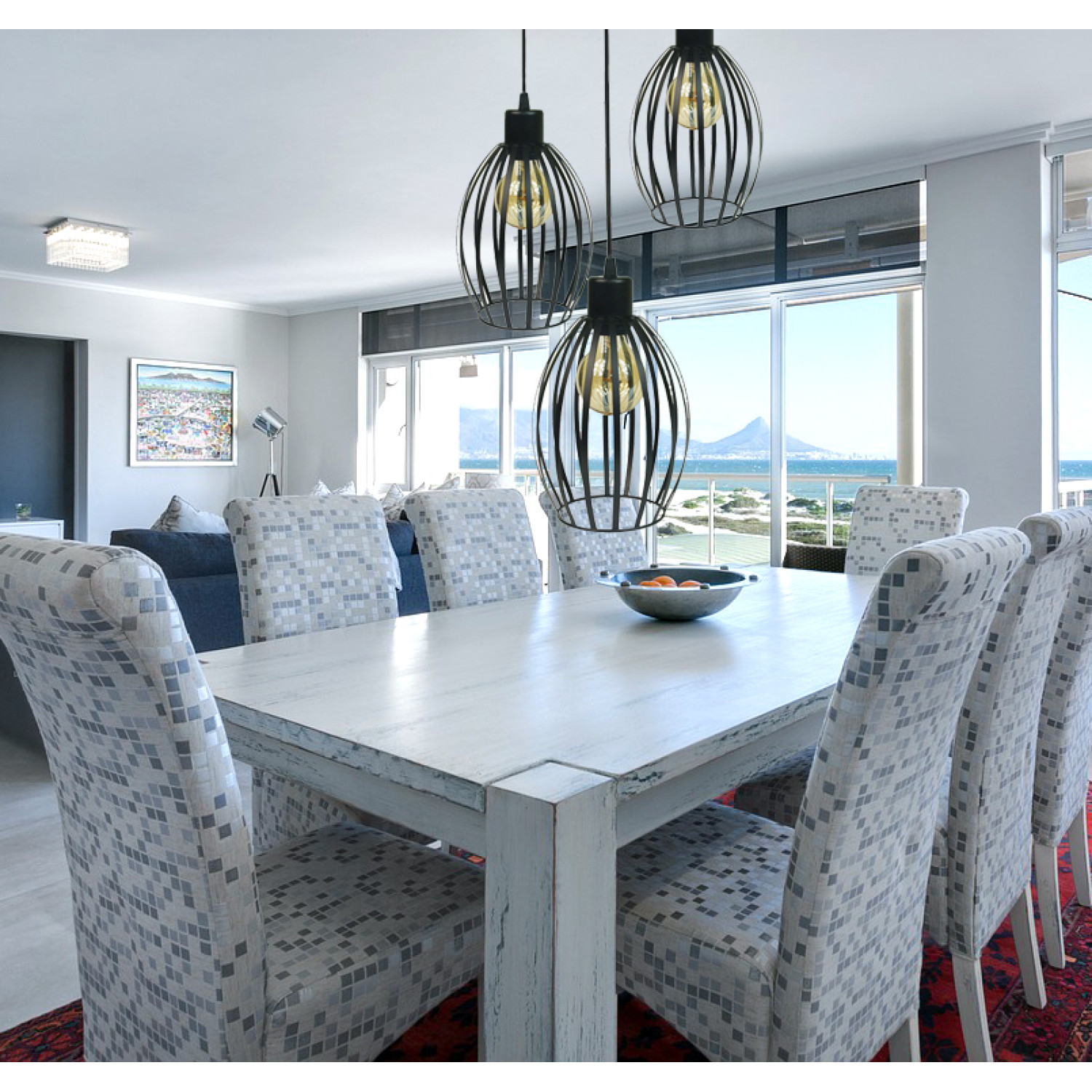 Závěsné svítidlo 7001/POL3CZ FIORDA, 3xE27/60W, černá struktura foto4