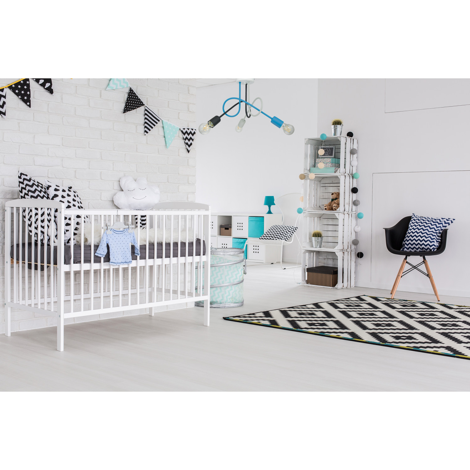 Závěsné svítidlo 1001/3M4 MONDO, 3xE27/60W, tyrkysová, černá, šedá foto5