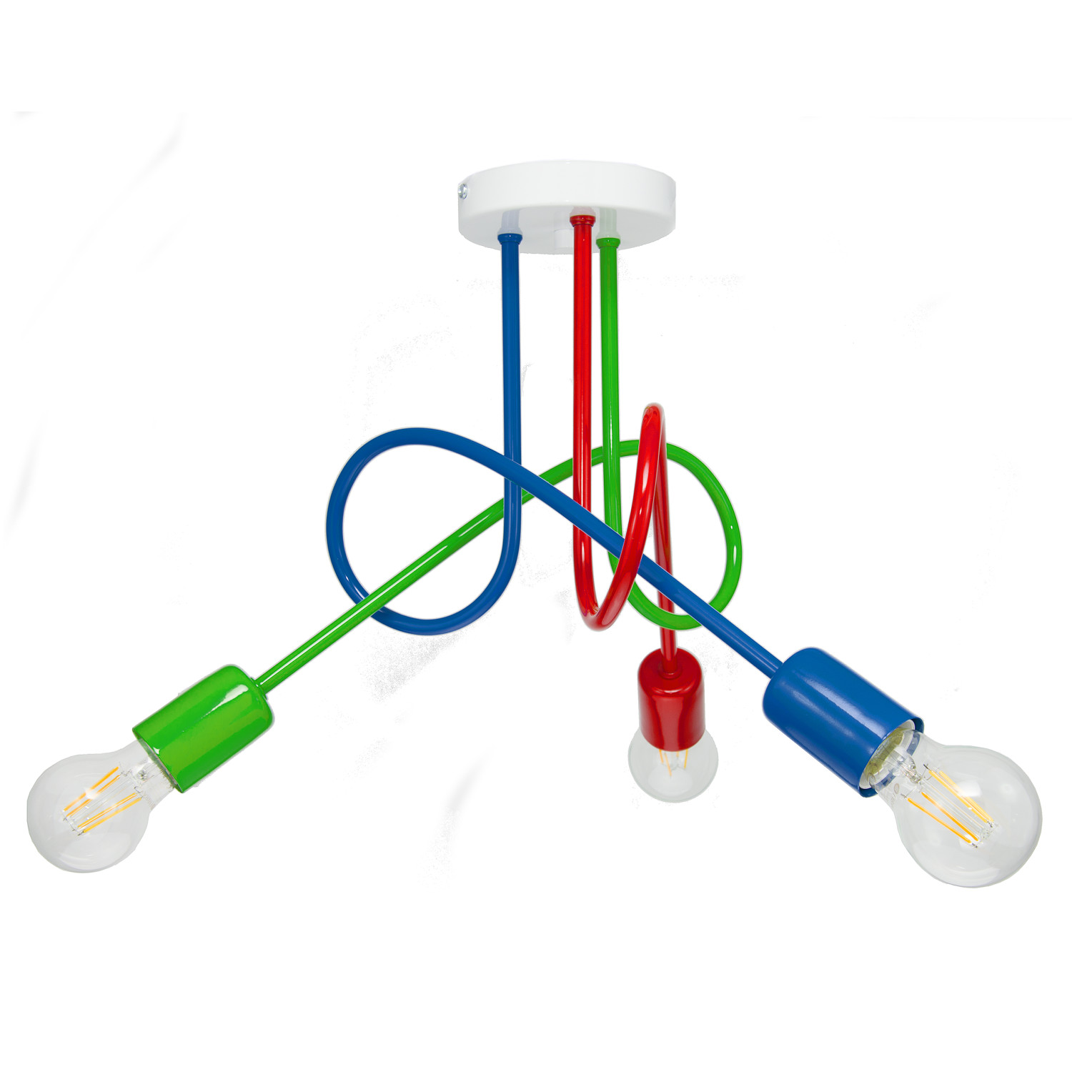 Pendant lamp 1001/3M7 MONDO, 3xE27/60W, , green, red