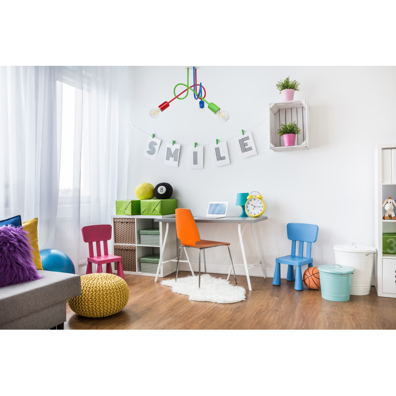 Pendant lamp 1001/3M7 MONDO, 3xE27/60W, , green, red foto2