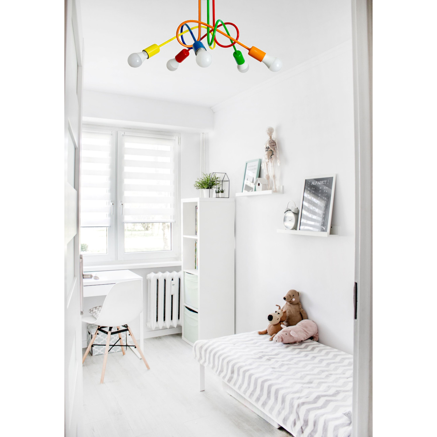 Pendant lamp 1001/5MX1 MONDO 5 MIX1, 5xE27/60W, orange foto6