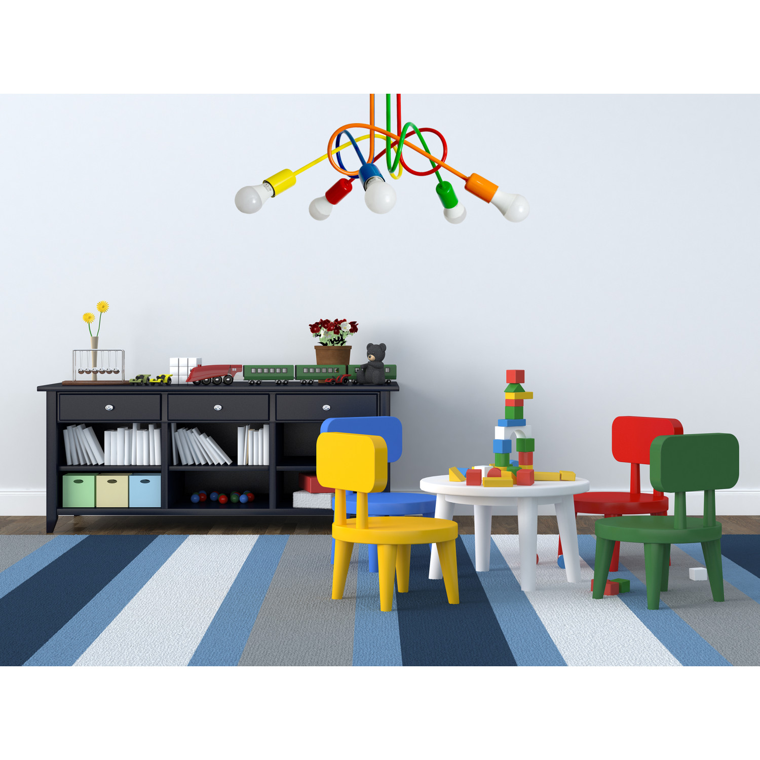 Pendant lamp 1001/5MX1 MONDO 5 MIX1, 5xE27/60W, orange foto5