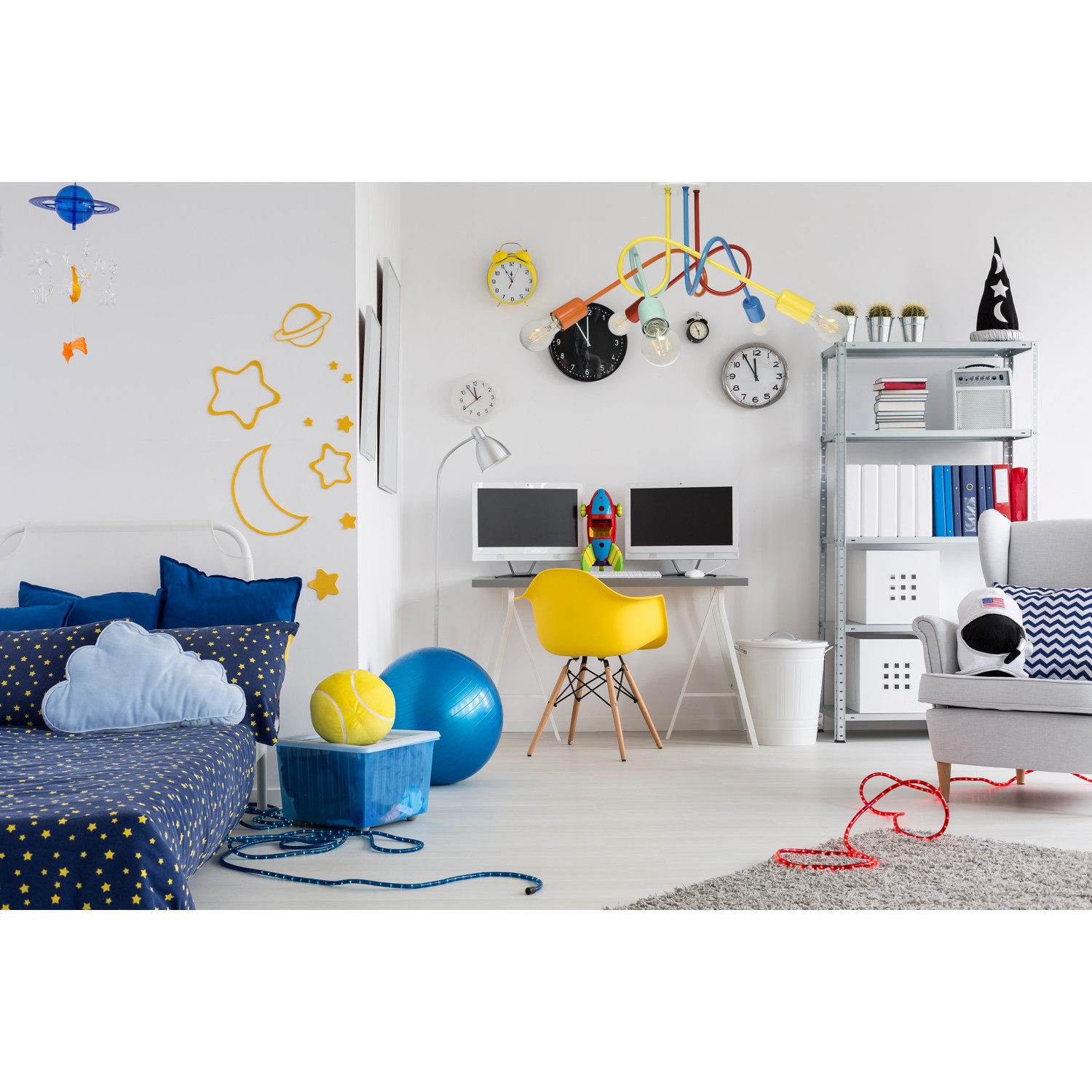 Moderní Pětiramenné Závěsné Svítidlo LED v Pastelových Barvách 1001/5MX4 MONDO foto4