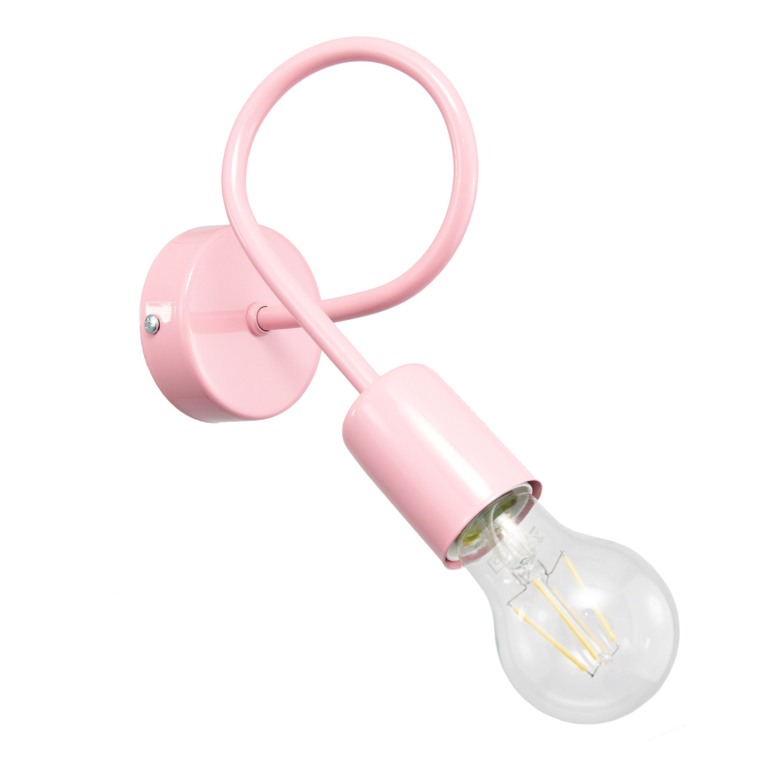Wall lamp 1001/1PR MONDO, 1xE27/60W, pastel pink