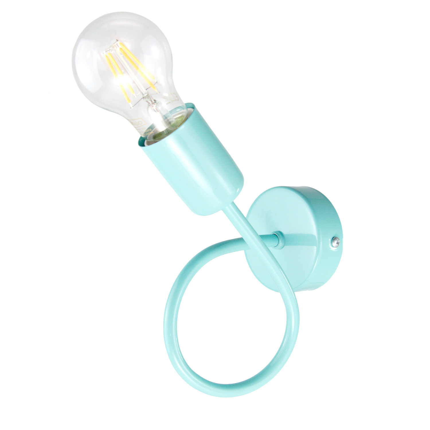 Wall lamp 1001/1PT MONDO, 1xE27/60W, turquoise pastel foto2