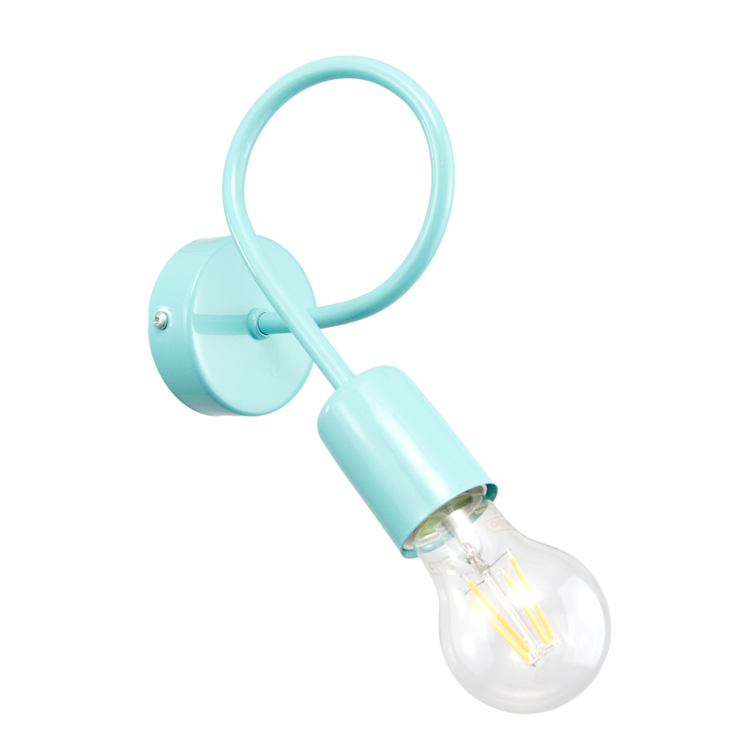Wall lamp 1001/1PT MONDO, 1xE27/60W, turquoise pastel