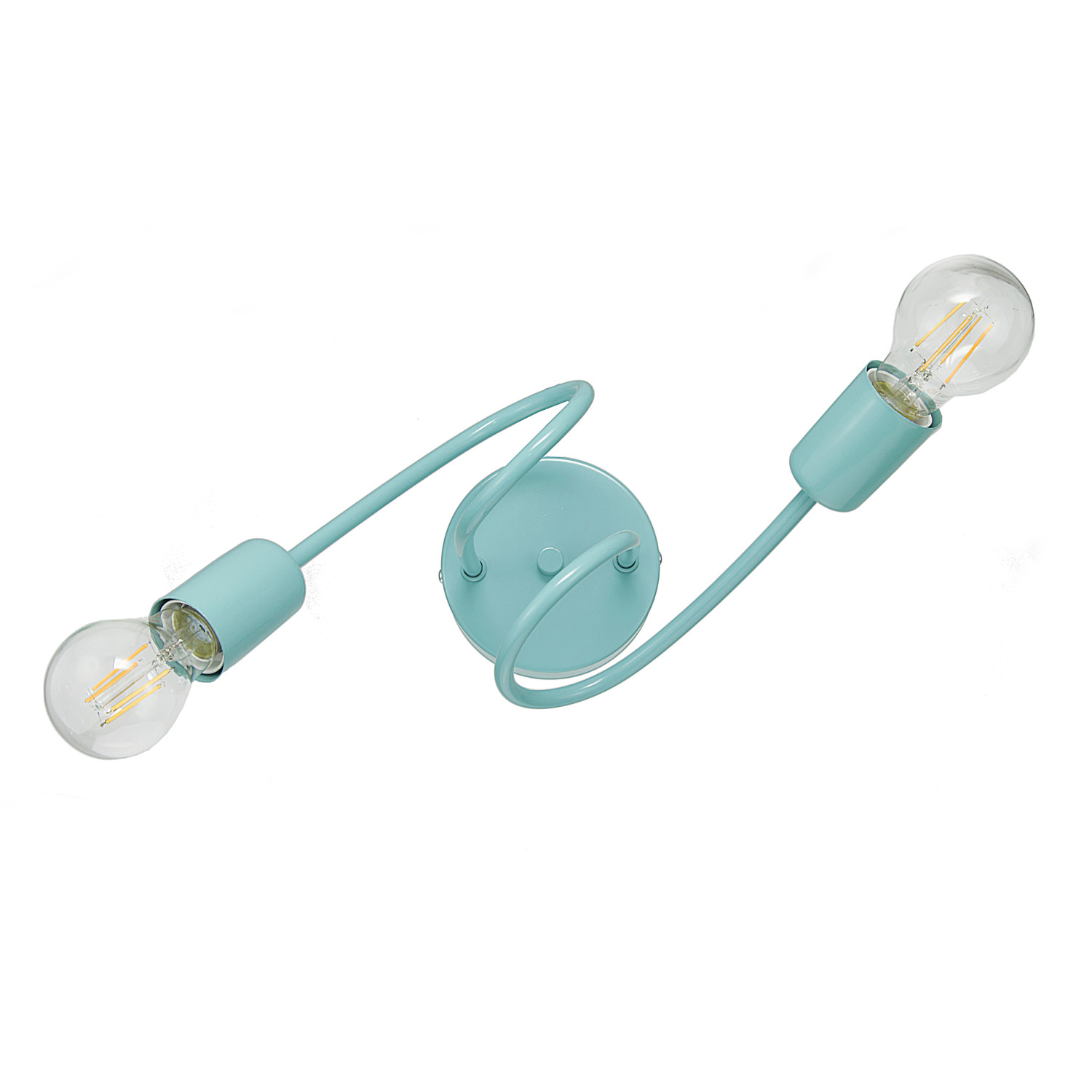 Pendant lamp 1001/2PT MONDO, 2xE27/60W, turquoise pastel foto5