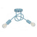 Ceiling lamp with curved metal arms in pastel blue color, "MONDO" collection art.1001/2 PN foto8