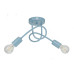 Ceiling lamp with curved metal arms in pastel blue color, "MONDO" collection art.1001/2 PN foto8