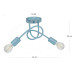 Ceiling lamp with curved metal arms in pastel blue color, "MONDO" collection art.1001/2 PN foto8