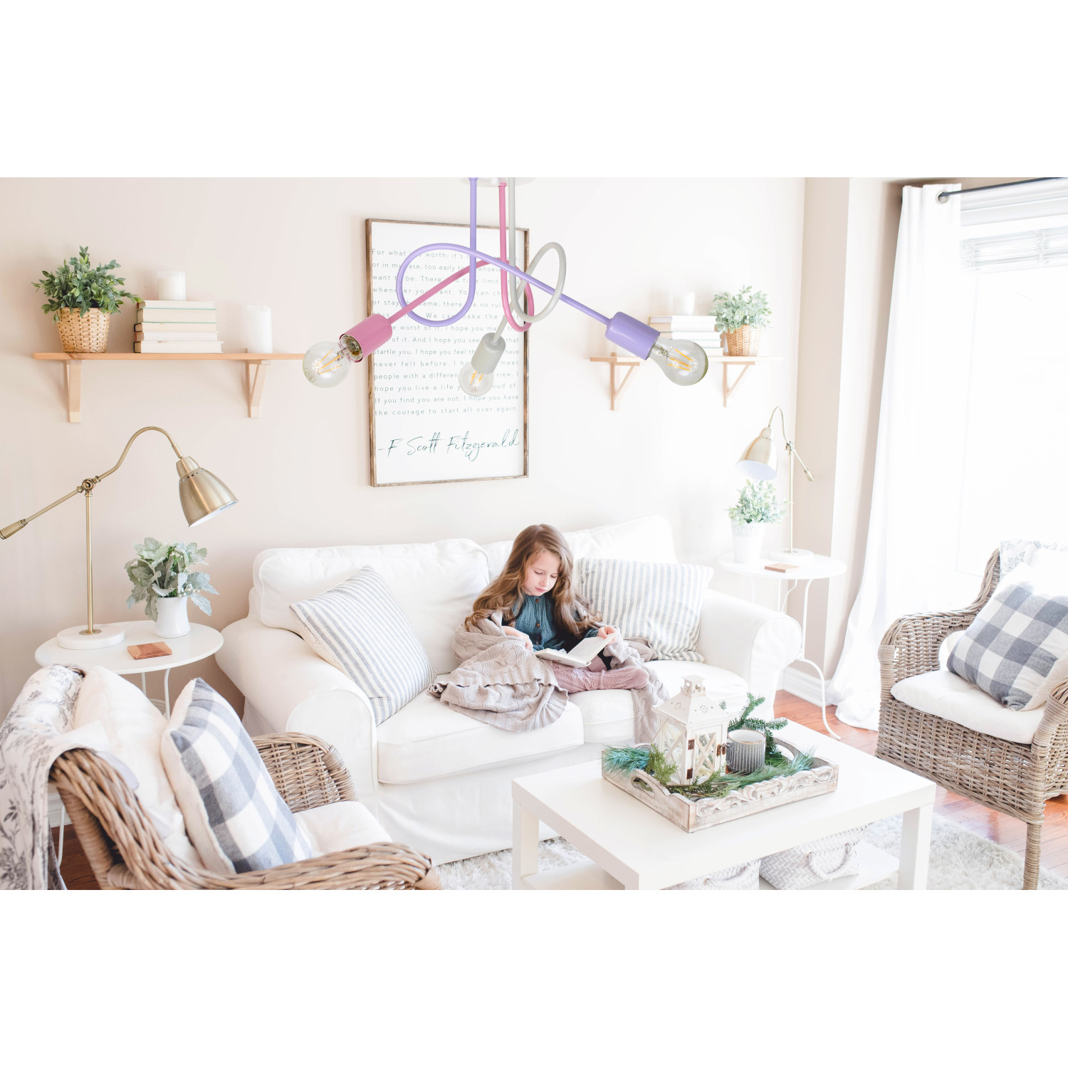 Závěsné svítidlo 1001/3MP3 MONDO, 3xE27/60W, šedá, pastelově fialová, pastelově růžová foto3