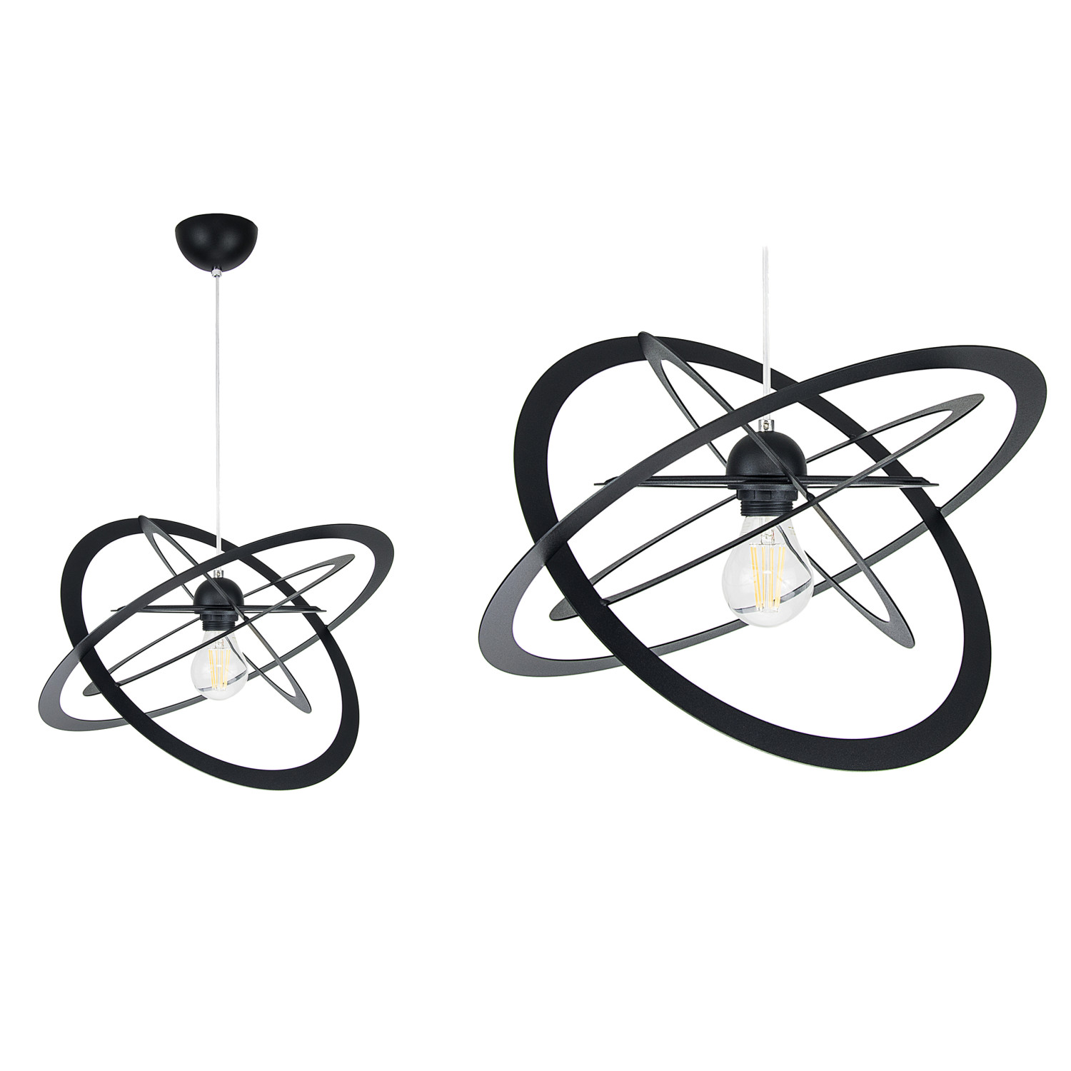 Závěsné svítidlo 2005/1CZS SFERIS, 1xE27/60W, černá struktura foto3