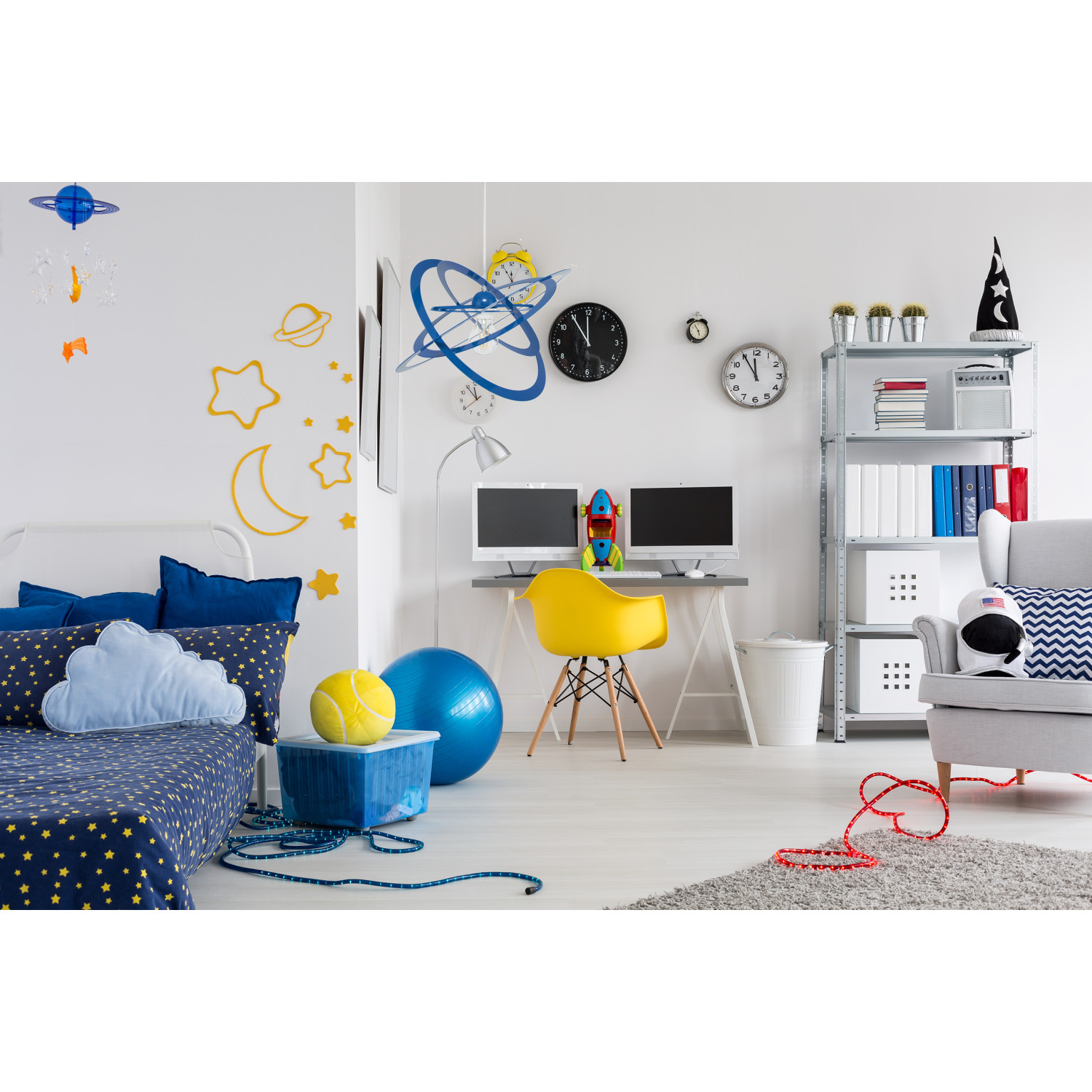 Závěsné svítidlo 2005/1GR SFERIS, 1xE27/60W, modrá foto5