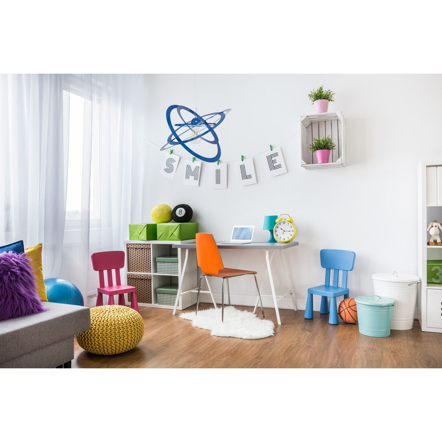 Závěsné svítidlo 2005/1GR SFERIS, 1xE27/60W, modrá foto6