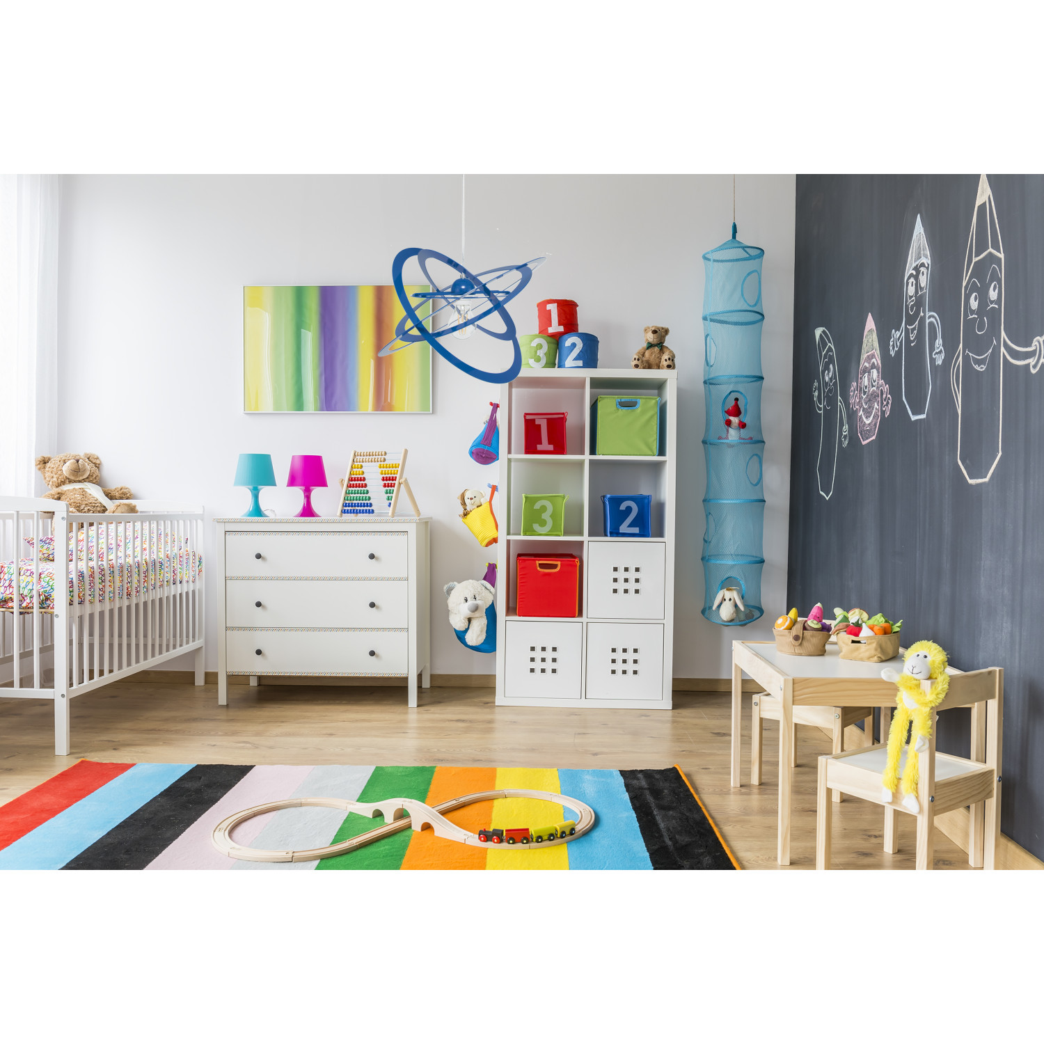 Závěsné svítidlo 2005/1GR SFERIS, 1xE27/60W, modrá foto2