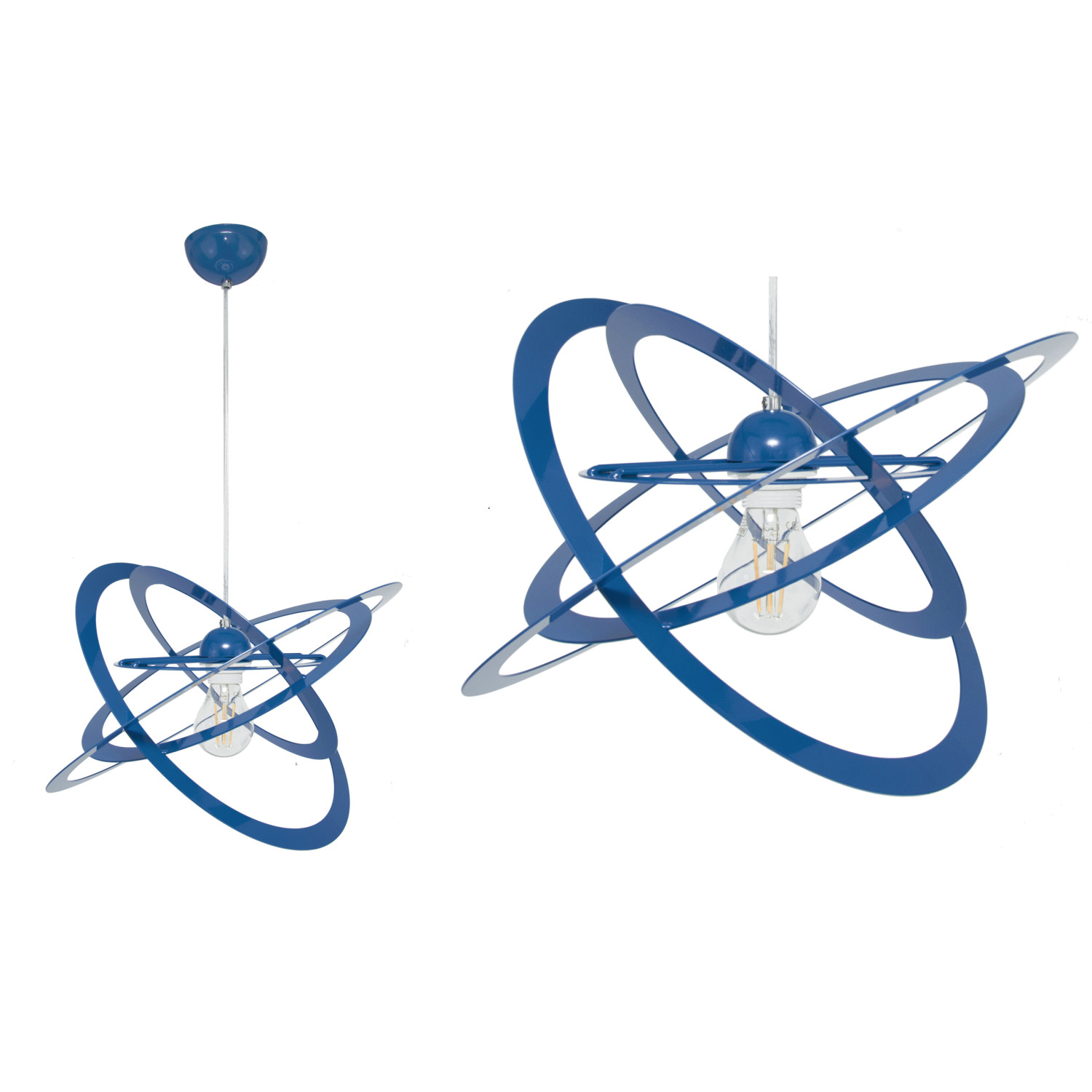 Závěsné svítidlo 2005/1GR SFERIS, 1xE27/60W, modrá foto3