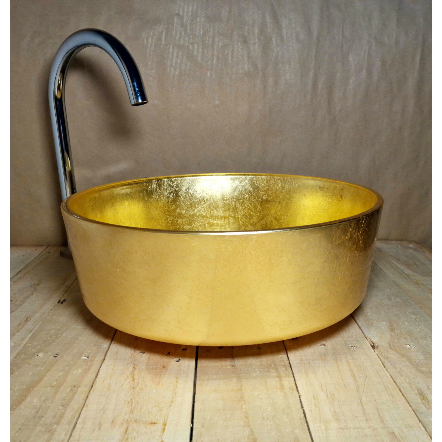 Skleněné designové umyvadlo U018 foto4