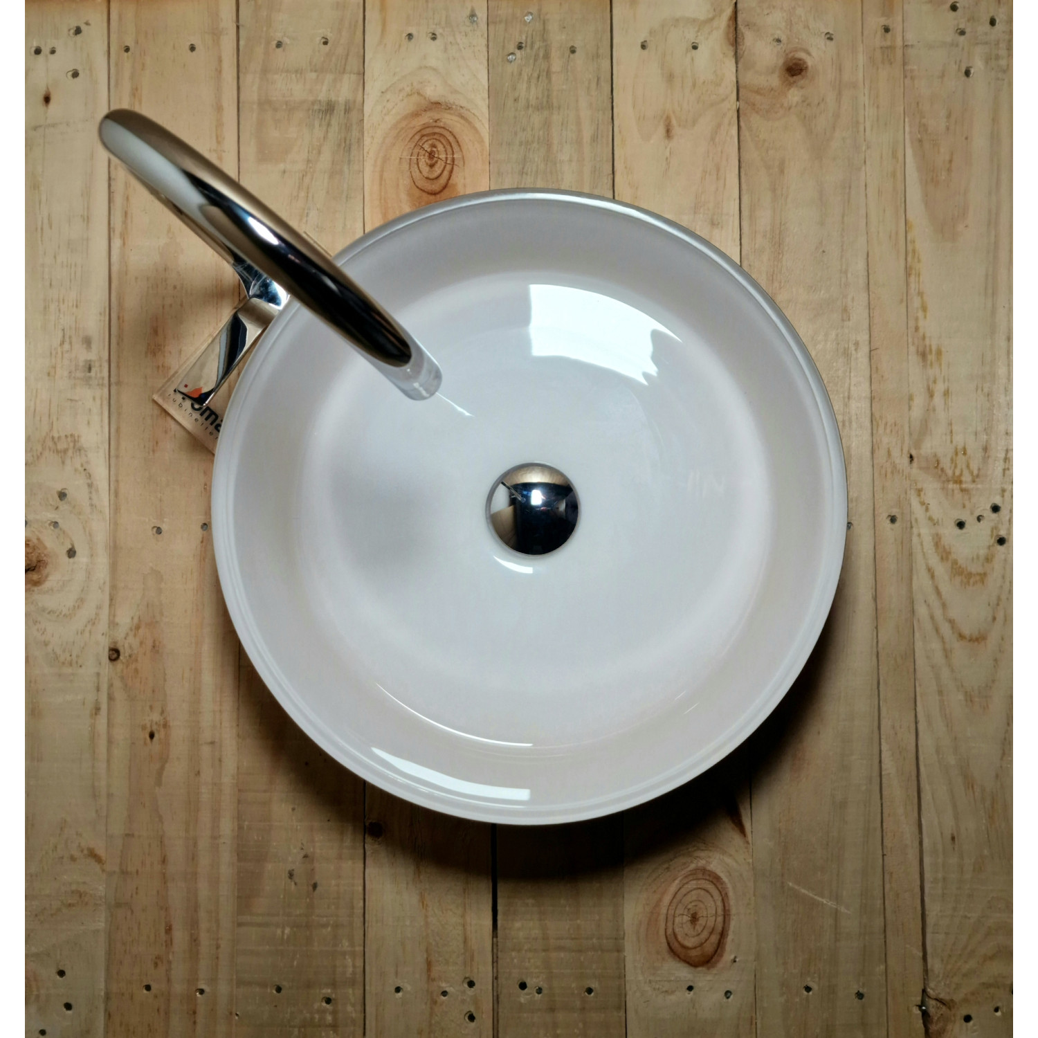 Luxusní skleněné umyvadlo s zlatým dekorem od italských mistrů U030 foto5