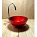 Ručně vyráběné skleněné umyvadlo "Červená perla"  U036 foto4