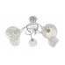 Chrome ceiling lamp in a modern style with glass shades CRYSTAL 2220/5/C foto8