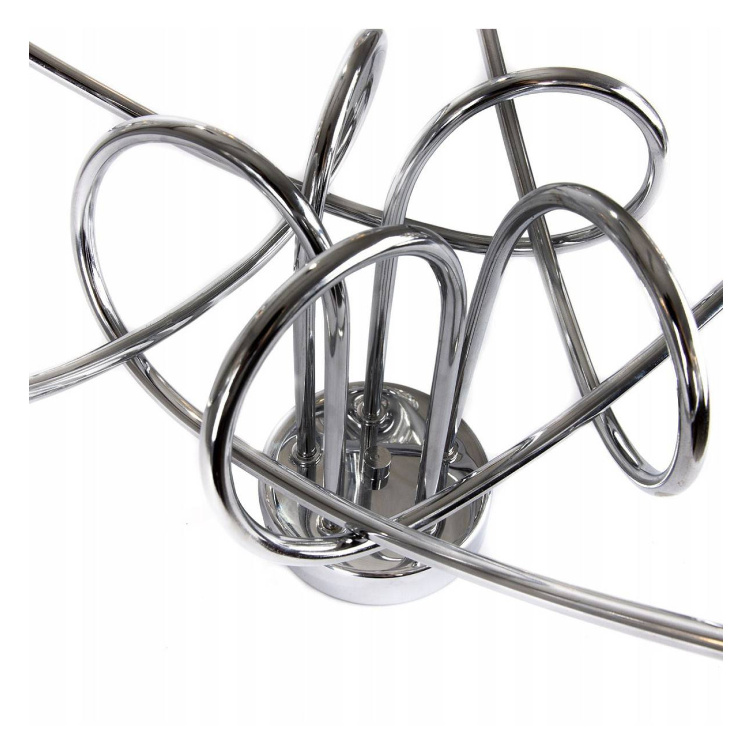 Chromové stropní svítidlo v moderním stylu se skleněnými stínidly CRYSTAL 2220/5/C foto4