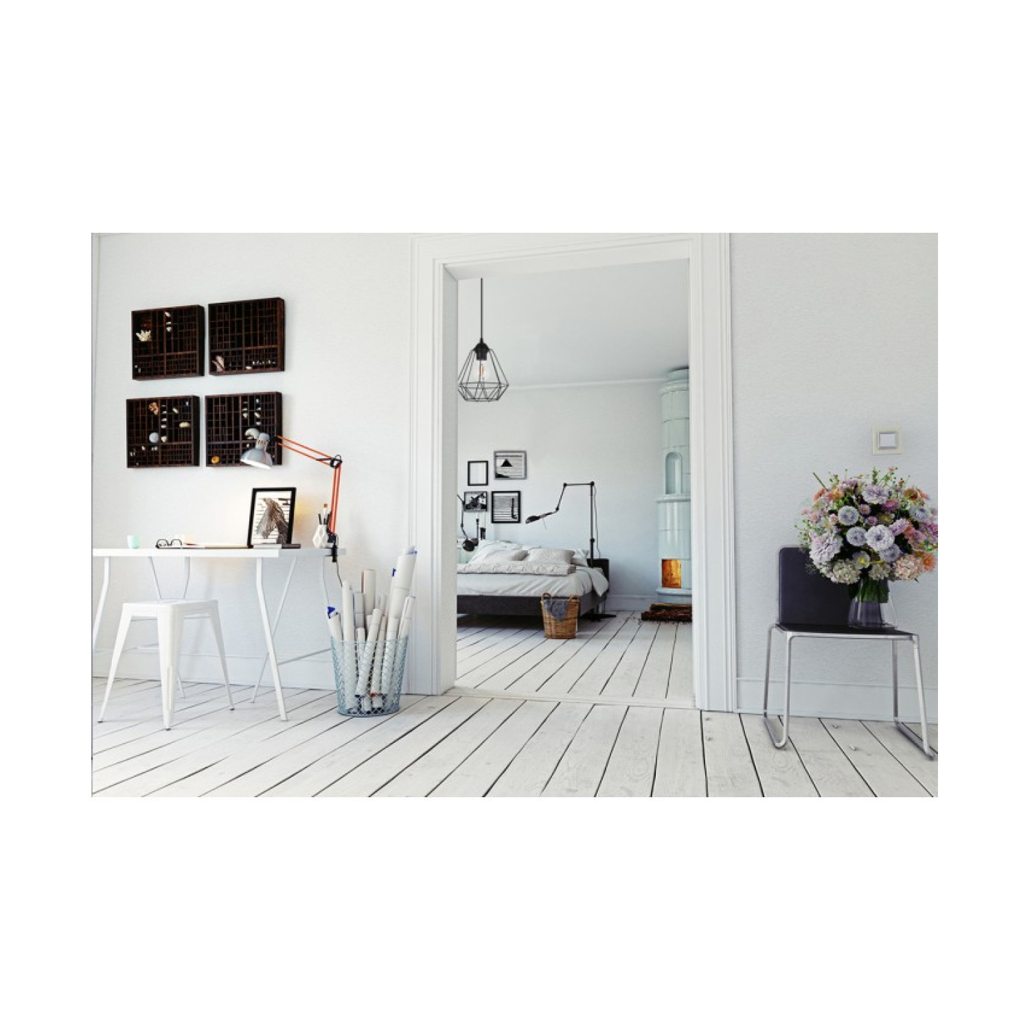 Závěsné svítidlo na lanku s kovovým stínítkem LH003 "DIAMOND LOFT CORRAL" foto6