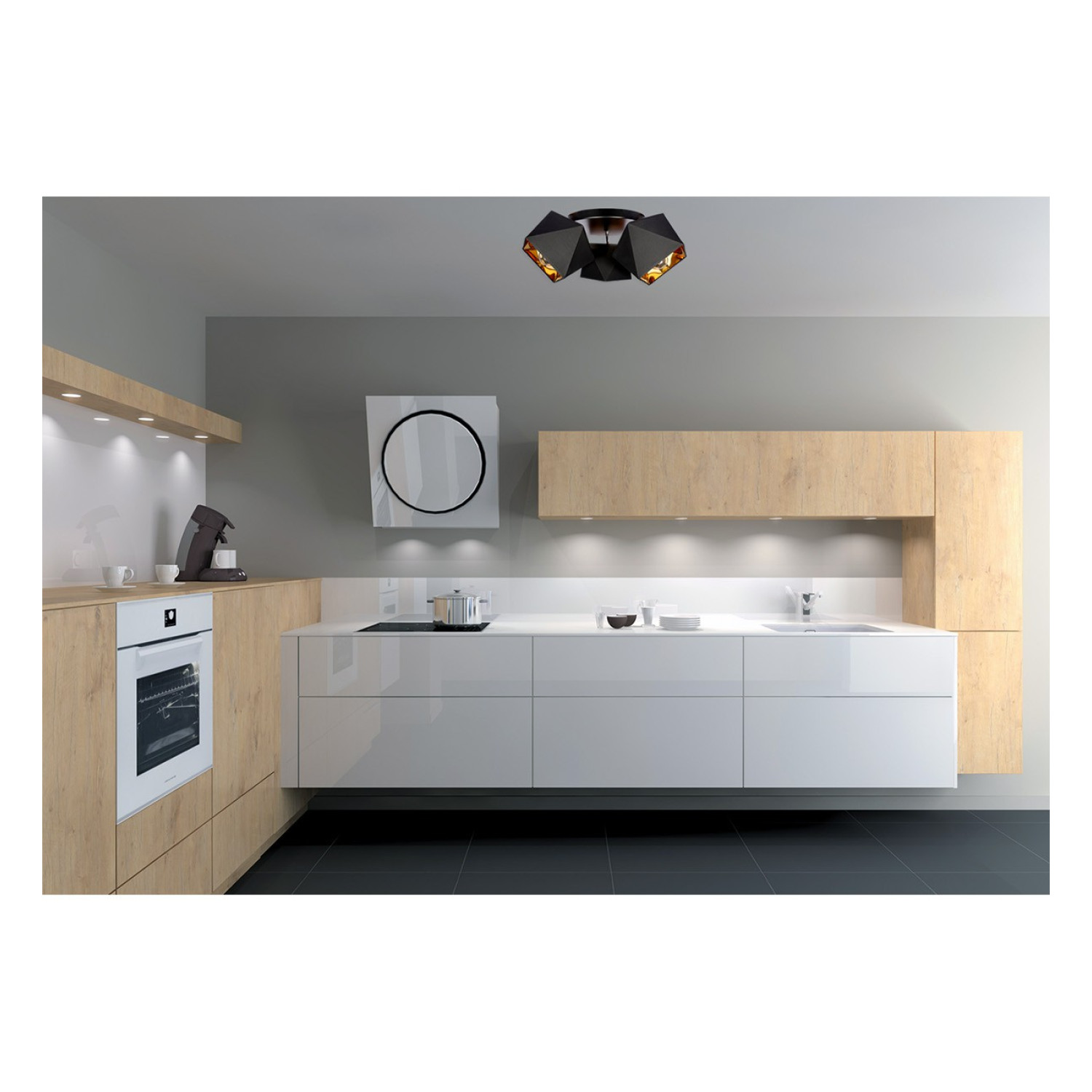 Stropní svítidlo LH012 "DIAMOND GOLD" foto2