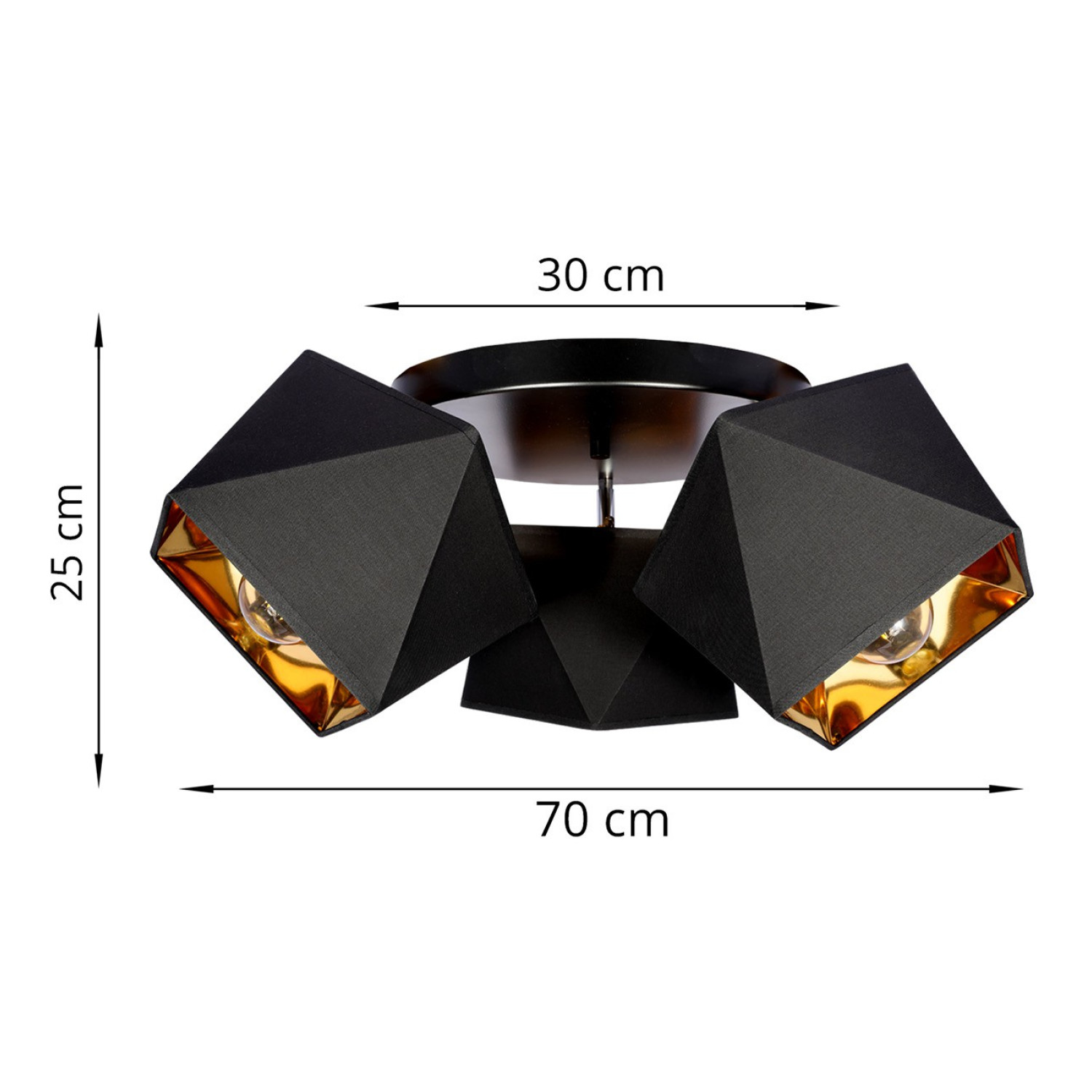 Stropní svítidlo LH012 "DIAMOND GOLD" foto5