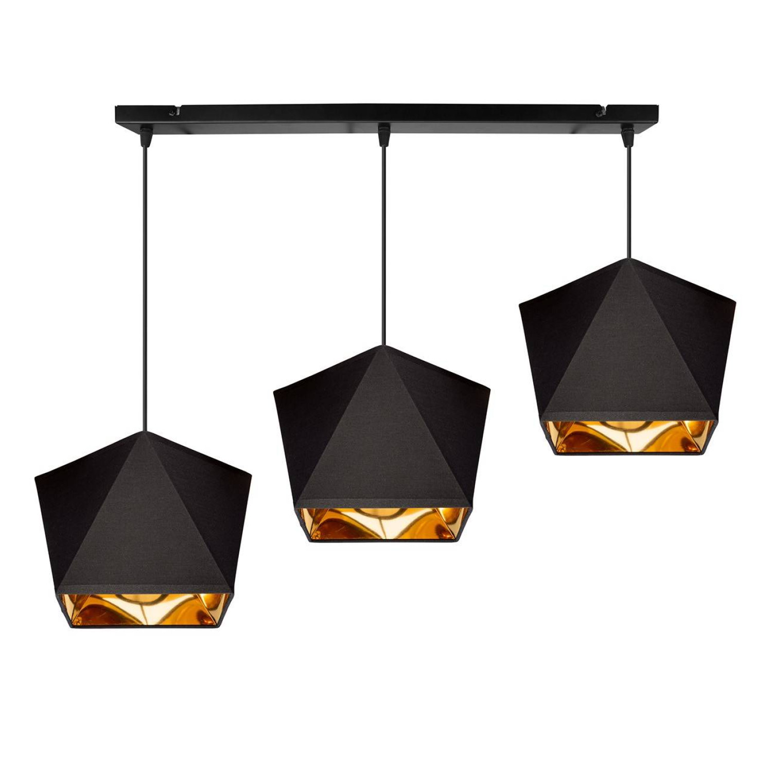 Závěsné svítidlo na lanku LH011 "DIAMOND GOLD" foto2