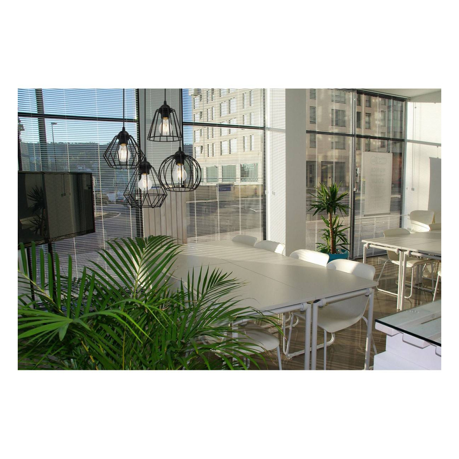 Modern lamp with asymmetrical cream shades EDISON 1502/4/OW/MIX foto6