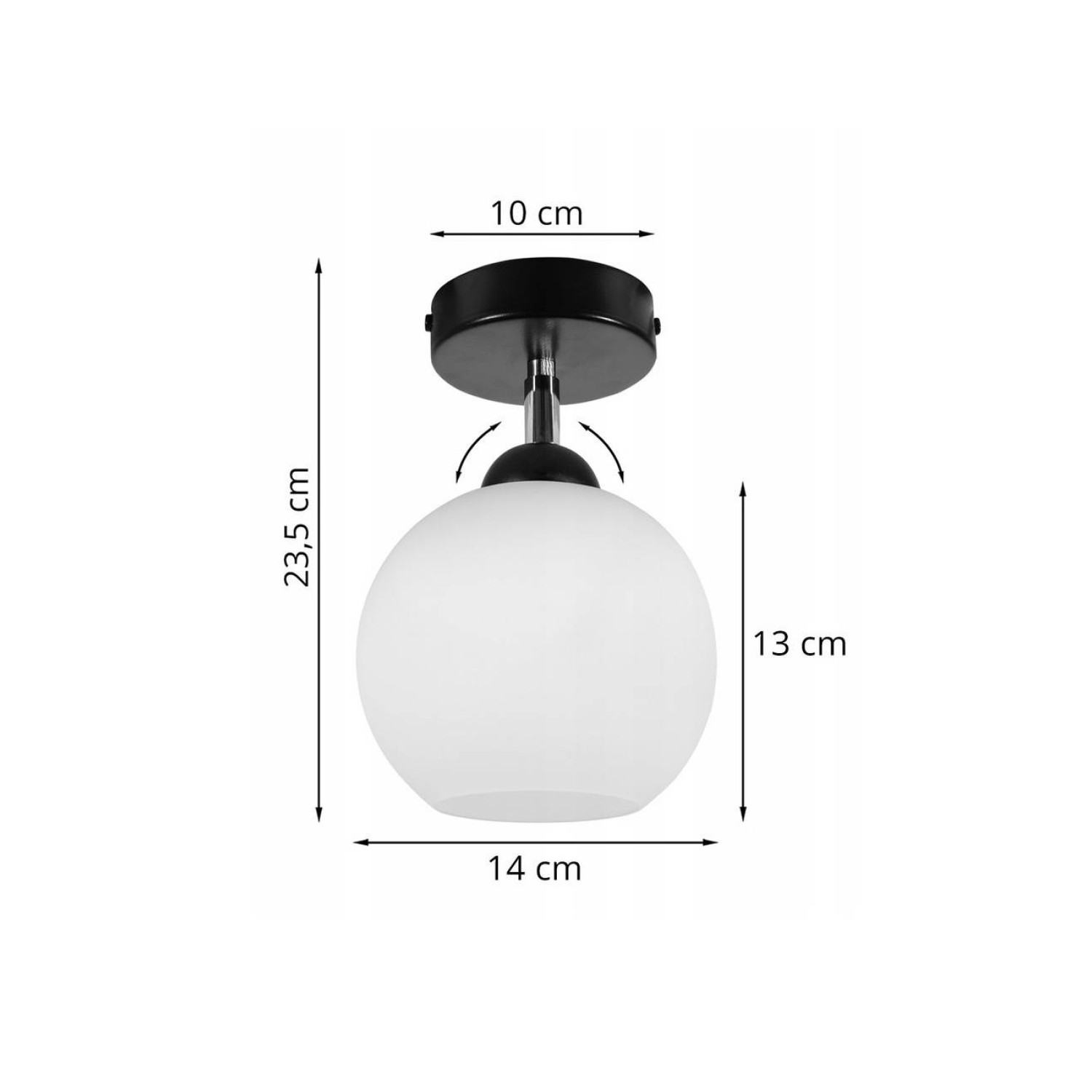 Ceiling lamp with milky glass shade ELIZA 1987/KP foto3